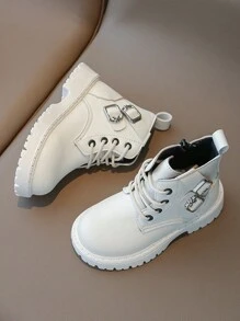 Botas Blancas Para Niños - Beis - Ver 4