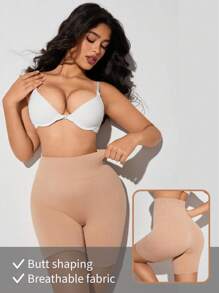 Màu thuần Cao eo Giảm béo - Màu be - Xem 3