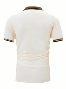 Manfinity Homme Nam Khối màu Áo polo - Nhiều màu - Xem 2