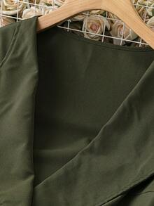 SHEIN LUNE 大尺碼女式無袖大衣配腰帶