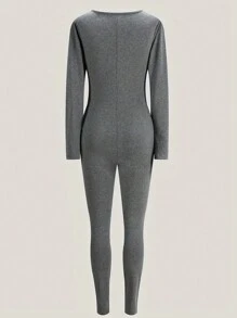 INAWLY Solva 女士拉鍊前緊身連身褲