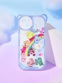 ROMWE X Care Bears Cartoon Graphic Phone Case With Lanyard - Multicolor - View 6