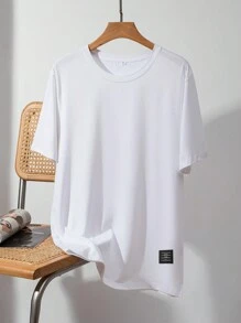 Manfinity Homme Men's Patch T-shirt - White - View 7