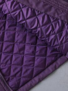 SHEIN Casaco Grosso Feminino Com Gola Com Aba E Bolso Grosso