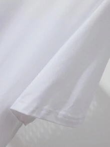 Manfinity Homme Men's Patch T-shirt - White - View 3