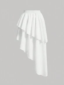 SHEIN MOD 女性半身裙 - 白色 - 查看 2