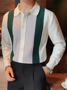 Men's Casual Fashion Cardigan Sweater - White - View 5