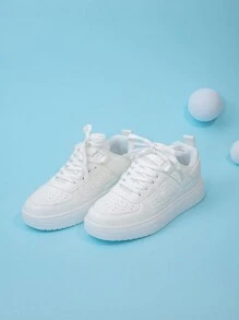 Fashionable Versatile Casual Skateboard Shoes, Solid Color Canvas Sneakers, Suitable For Daily Wear, Back To School, Campus, Student