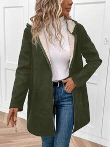 SHEIN LUNE 女士常規外套 - 綠色 - 查看 1