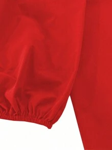 SHEIN Clasi Vestido De Talla Grande - Rojo - Ver 4