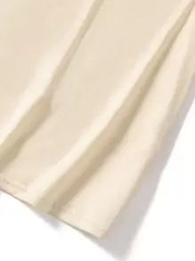 Manfinity Dauomo Men's Printed Short Sleeve T-shirt With Back Design - Khaki - View 3