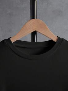 男孩純色 T 卹 - 黑色 - 查看 6