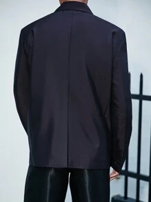 Manfinity Mode Men Plus Single-Breasted Suit Jacket
