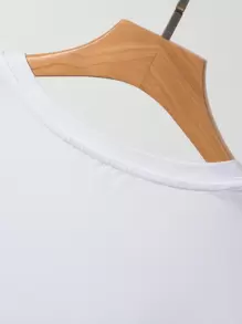 Manfinity Homme Men's Patch T-shirt - White - View 6