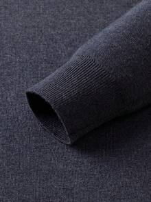 Men's Autumn Sweater - Dark Grey - View 4