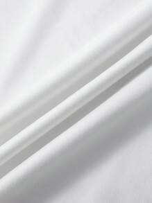 SHEIN LUNE 心形和三葉草圖案短袖t恤 - 白色 - 查看 9