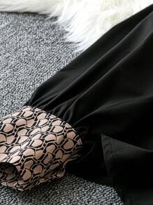 EMERY ROSE Camisa De Talla Grande Con Cuello Muesca Y Estampado Geométrico - Multicolor - Ver 4