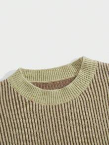 ROMWE MEN Street Life Áo khoác vai nam in chữ thả - màu xanh lá - Xem 3