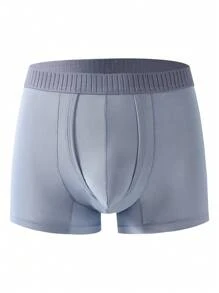 Boxeador De Hombre Bloque De Color Briefs - Neblina azul - Ver 3
