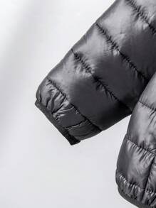 Boys' Lightweight Hooded Jacket - Black - View 4