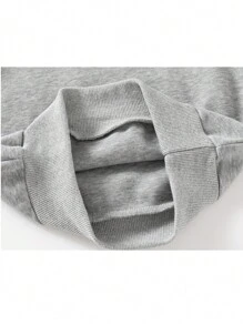 Young Boy Dinosaur Pattern Long Sleeve Sweatshirt And Pants Set - Grey - View 5