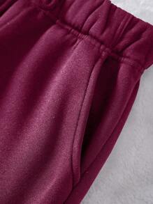 INAWLY Women's Solid Color Joggers Graduation,Back To School Outfits,Graduation,Teacher Outfits For Women,Back To School - Red Violet - View 6