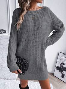 SHEIN Essnce 休閒針織毛衣連身裙