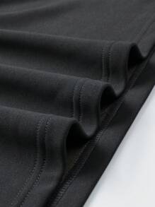 Gym Rark Boyfriend Style Men's Simple Solid Color Sports Sweatshirt Boyfriend Style Men Sweatshirt - Dark Grey - View 4