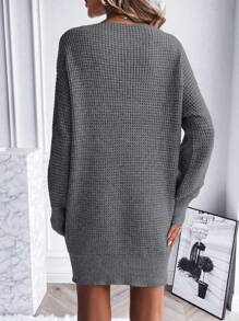 SHEIN Essnce 休閒針織毛衣連身裙