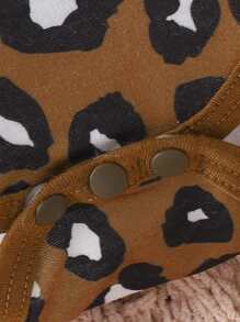 2 cái/bộ Em bé Cô gái In hoa Báo Áo liền quần chặt Bộ - Nhiều màu - Xem 5