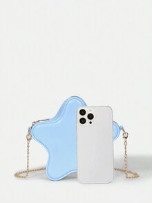 SHEIN MOD Cute Funny Star Design Jelly Bag Crossbody Bag - Blue - View 8