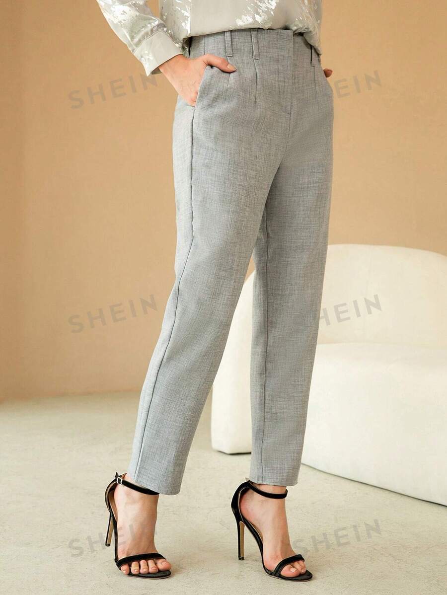 SHEIN BIZwear Women's Tapered Leg Suit Pants SHEIN USA