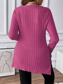 Calvaya 大尺碼t卹 - 玫紅色 - 查看 2