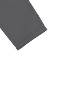 Manfinity Mode Nam Chất rắn Thon gọn Quần - Xám - Xem 3