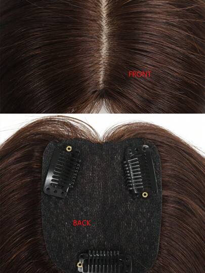 Silk Base Virgin human Hair Topper Brown Top Hairpiece Straight Toppers for Women 7*9cm Toppers