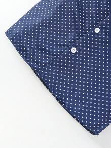 青少年男孩前蝴蝶結波卡圓點襯衫&西裝褲&馬甲