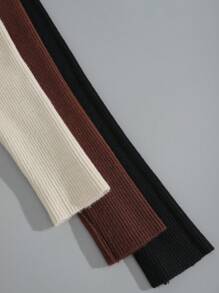 INAWLY Women's Solid Color Stand Collar Sweater,Long Sleeve Tops Knit Pullover Fall Winter Outfit