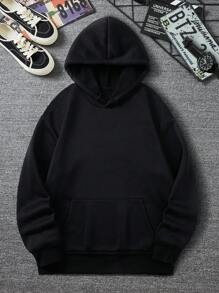 Nam Mô hình Cartoon Hoodie Áo nỉ - màu đen - Xem 2