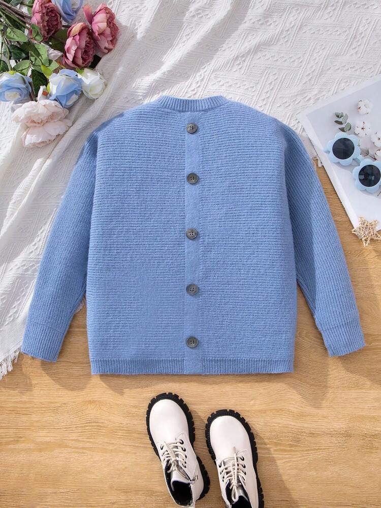 Tween Girls' Loose Fit Sports Sweater With Round Neck And Long Sleeves