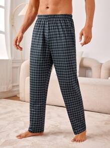 男士格子家居褲 - 彩色 - 查看 5