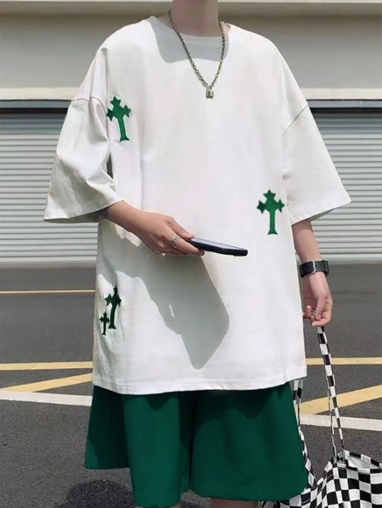 Loose-Fit Men's Short Sleeve T-Shirt And Shorts Set