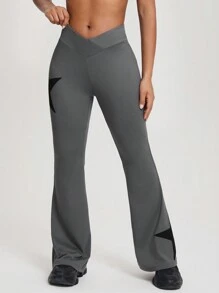 Le freak c est chic 女士緊身星星印花褲 - 深灰色 - 查看 3