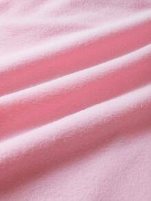 SHEIN EZwear 女士印花運動衫 - 淺粉色 - 查看 5