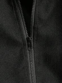 Manfinity Homme 男式寬鬆連帽外套 - 黑色 - 查看 4
