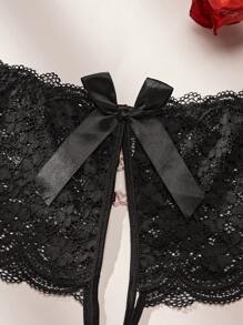 Của phụ nữ Ren gợi cảm Đồ lót - màu đen - Xem 4