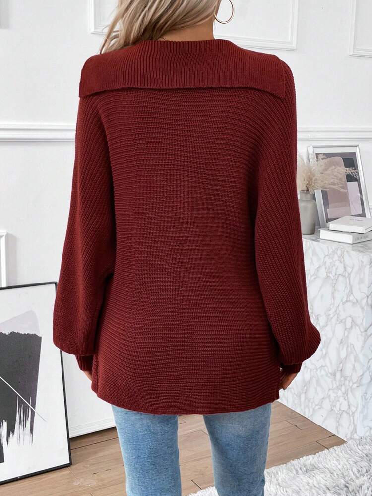 Women's Batwing Sleeve Knit Pullover Fall Winter Sweater