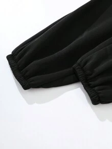 INAWLY 大尺寸女士骷髏手印花運動褲,配鑲嵌鑽石設計