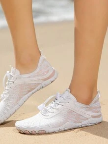 女性戶外運動休閒遠足鞋&涉水鞋海邊游泳鞋潛水衝浪鞋 - 白色 - 查看 4