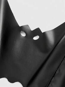 ROMWE Goth Women's Bat Shaped Bandeau Bra - Black - View 4