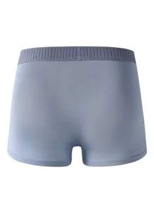 Boxeador De Hombre Bloque De Color Briefs - Neblina azul - Ver 2